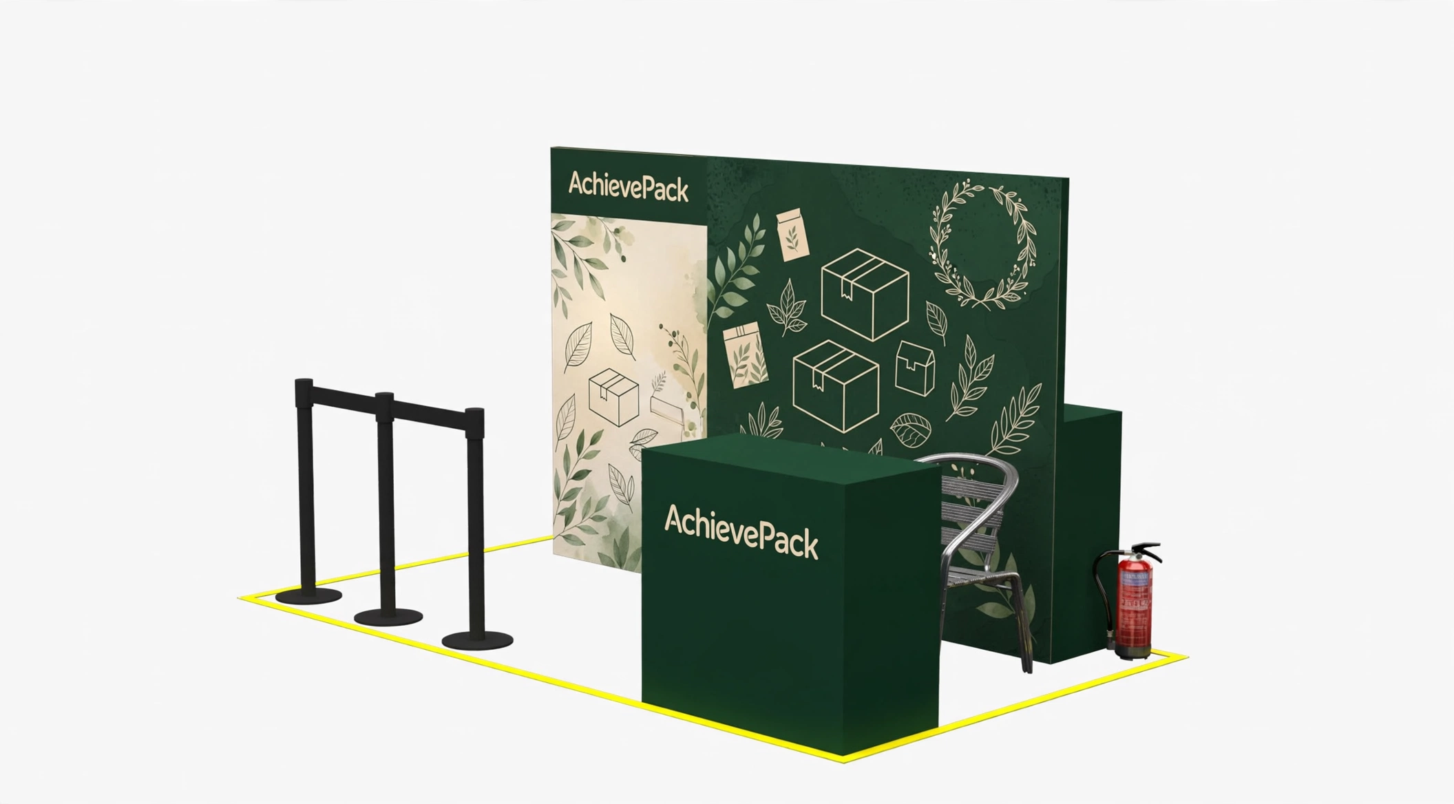 AchievePack promotion booth