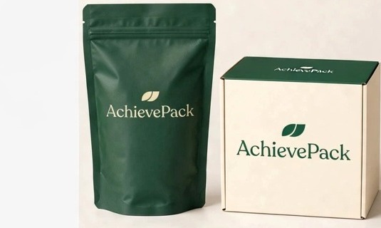 AchievePack eco pouch and rigid box
